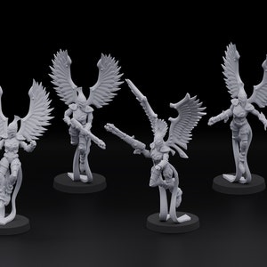 Space Elf Sky Fighters (6) / Proxies / Wargames / 32mm