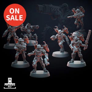 Despoiling Raptors Kill Squad (10) - 3D Printed Tabletop Miniatures / 28mm / Taleskeeper