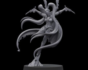 Space Elves Trickster Assassin - 3D Printed Tabletop Miniatures / 32mm Scale