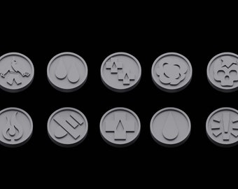 Status Game Tokens , Ready Markers for Tabletop Wargames, 12mm