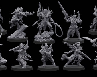 Dark Space Elf Kill Squad (10) / Proxies / 28mm / Wargaming