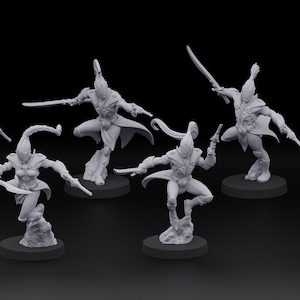 Space Elf Battle Dancers (6) / Proxies / 32mm / Wargaming