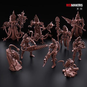 Obsidian Conclave Kill Squad, 32mm Tabletop Miniatures designed by Redmakers, 16K Quality Prints