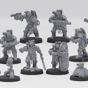 Solar Guard Kill Squad (10+1) / Proxies / 28mm / Modular