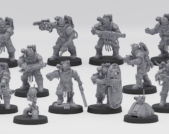 Imperium Solar Guard Murder Squad (10+1) / Proxies / 28mm / Modular