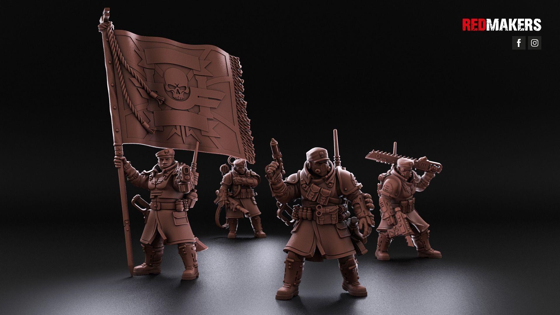 Imperium Shock Command Unit (5) / Proxies / 28mm / Modular