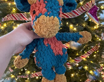 Heirloom Crochet Lovey Animal: Custom Baby Snuggler- Mini size