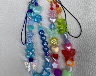 Customized AirPod Strap, Personalized AirPod Strap, Make your own AirPod Chain, AirPod Charm, Handmade, AirPod Name Tag, AirPod Keychain,Y2K