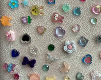 Assorted Nail Charms, Cute Nail Art Decoration Mix