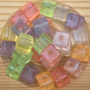 Ice Cubes Multicolor for Bracelet Necklace Keychain