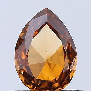 GIA Certified 0.70 CT SI1 Clarity Pear Diamond Natural Fancy Deep Orange-Brown Color A Dynamic Gift for Your Exquisite Diamond Collection