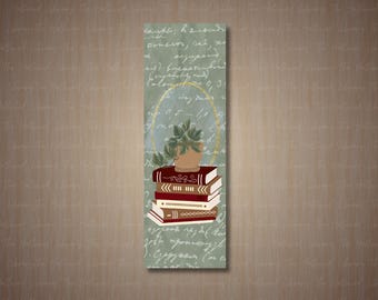 Pflanzen und Seiten Lesezeichen - Cottagecore Lesezeichen - Pflanze - Bücher - Gemütliches Lesezeichen - Printable Lesezeichen - Instant Download