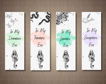 Dramione - Tomione - Snapione - Lumione inspiriert Lesezeichen - Fan Fiktion Lesezeichen - Hermione - Draco - Printable Lesezeichen - sofort Download