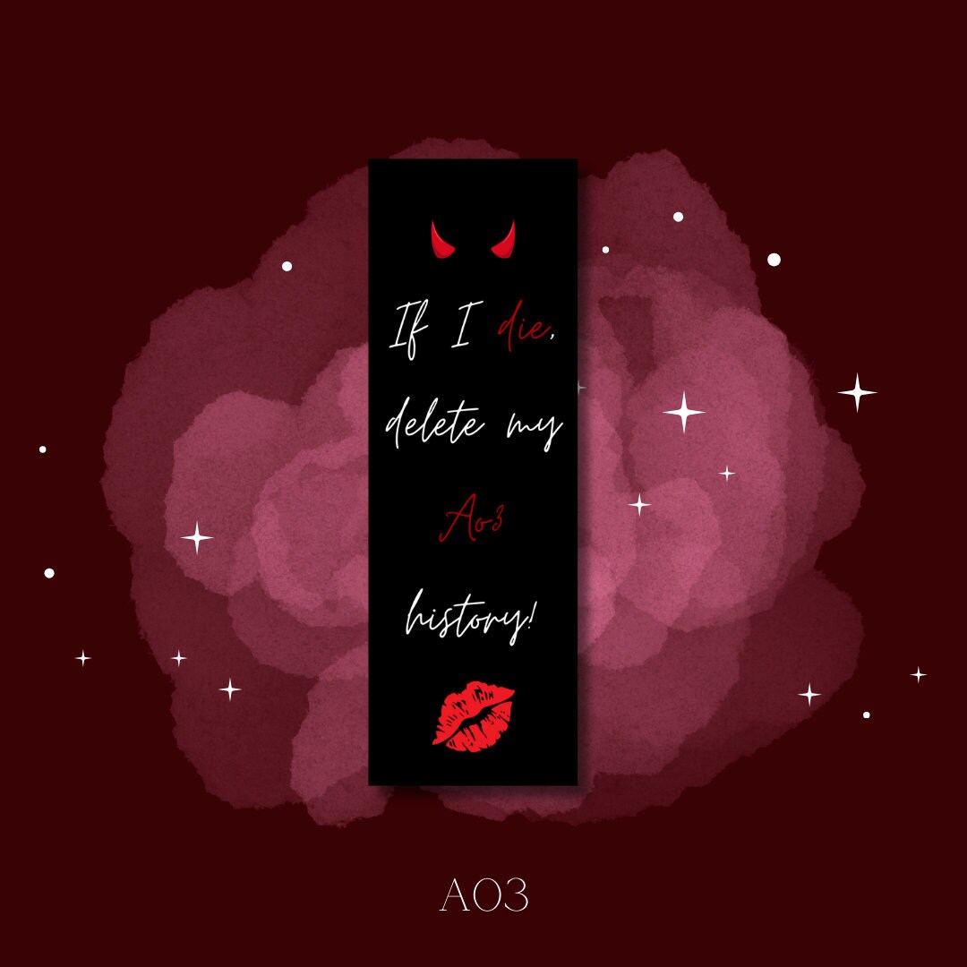 Ao3 Inspired Bookmark Bookish Bookmarks Fanfiction Smut Etsy Australia