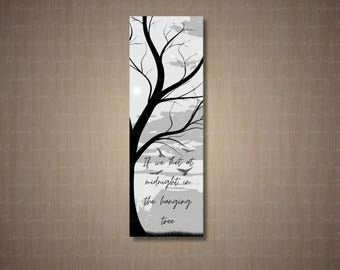 Die Tribute von Panem inspiriert Lesezeichen - If We Metall At Midnight In The Hanging Tree - Katniss Everdeen - Printable Lesezeichen - Sofort Download