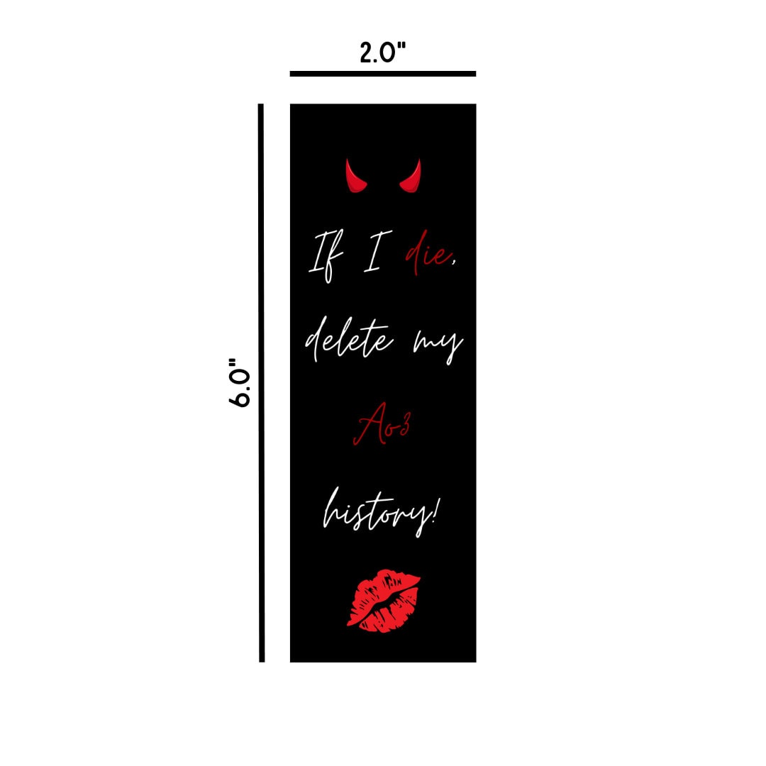 Ao3 Inspired Bookmark Bookish Bookmarks Fanfiction Smut Etsy Australia