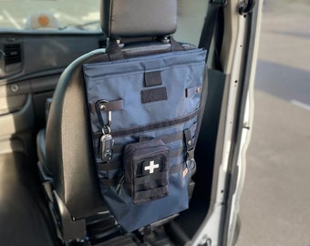 Emergency Car Organizer | Seat Back Storage for Roadside and Safety Gear | Vehicle Travel Storage Bag