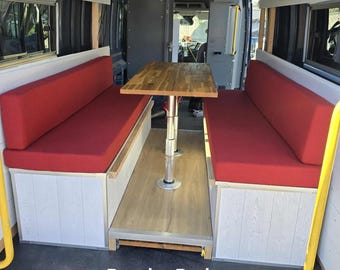 Campervan cushions zipper covers replacement cushions box cushions motor home cushion covers dining cushions rv cushions dinette cushions