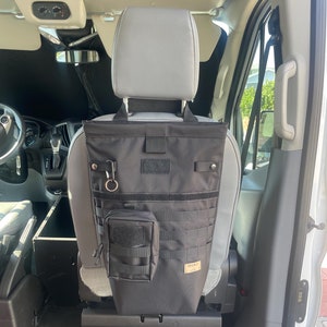Camper van Accessories Seatback bag for van camper storage truck storage seatback bag for trash MOLLE bag road trip essentials vanlife gear