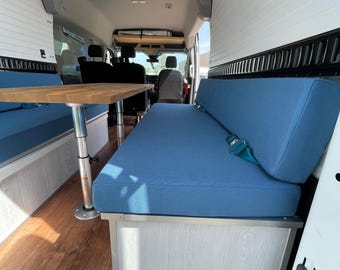 Custom RV Dinette Cushion Cover: Camper Van Conversion