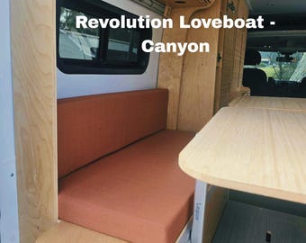 Campervan cushions with zipper cushion cover replacement van conversion cushions for van builder diy van build cushions