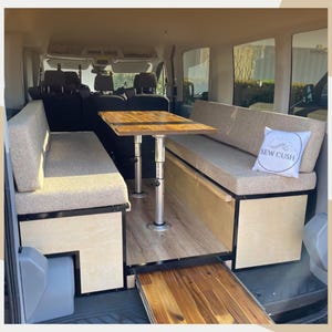 RV Cushions Camper cushions replacement cushion covers trailer dinette cushions rv cushion covers van build campervan conversion cushions
