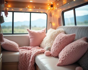 Campervan cushions zipper covers replacement cushions box cushions motor home cushion covers dining cushions rv cushions dinette cushions