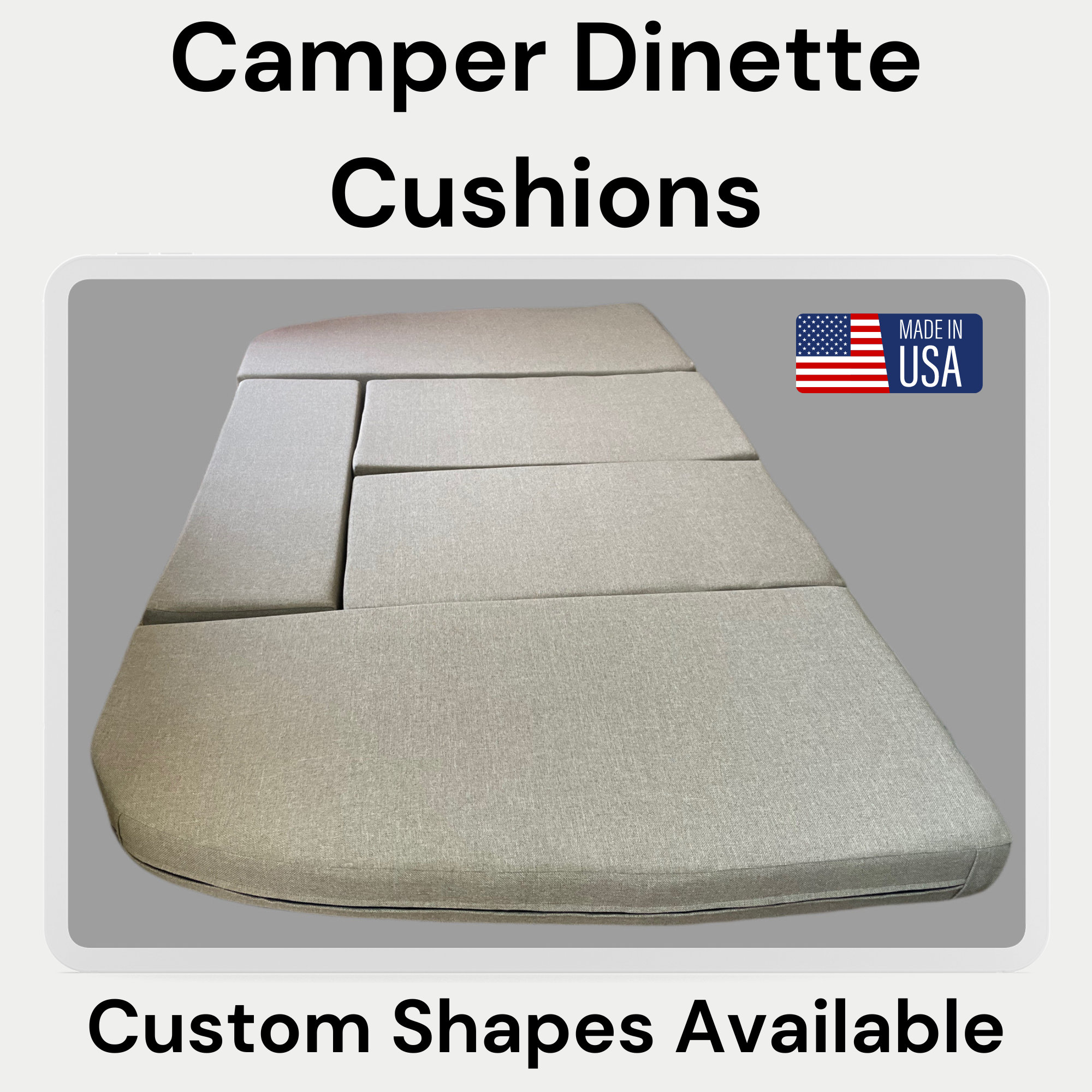 Van build tailor-made custom cushions rv cushions trailer cushion dinette cushions campervan cushions van conversion cushions diy van build
