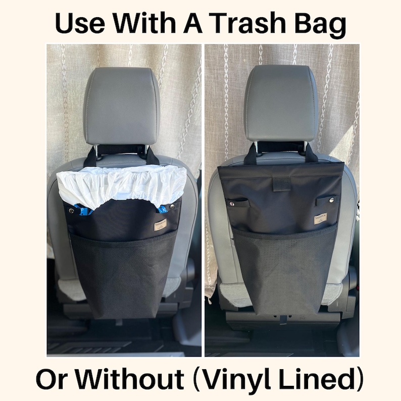 Trash Bag Seat back storage bag campervan accessories van trash bag van laundry bag truck storage van conversion gift image 8