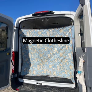 Camping clothesline magnetic clothesline camper clothesline camping laundry RV laundry campervan accessories van gift camping gear vanlife