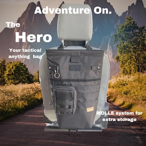 Seatback bag for gear and storage hiking bag campervan accessory vanlife van storage laundry road trip vehicle organizer van conversion gift
