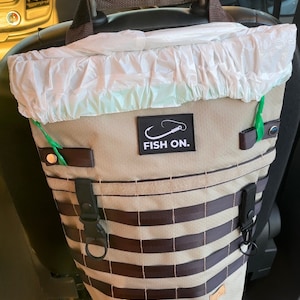 Seat back bag for trash storage or laundry Bag for Camper Van MOLLE straps bag campervan accessory bag outdoor bag hiking bag camping bag