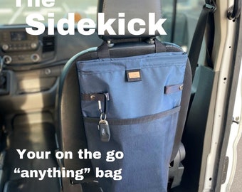 Seat back Bag trash laundry or storage solution for any vehicle van bag trailer bag truck bag car trash bag campervan accessories