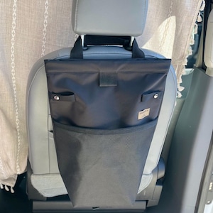 Trash Bag Seat back storage bag campervan accessories van trash bag van laundry bag truck storage van conversion gift Black