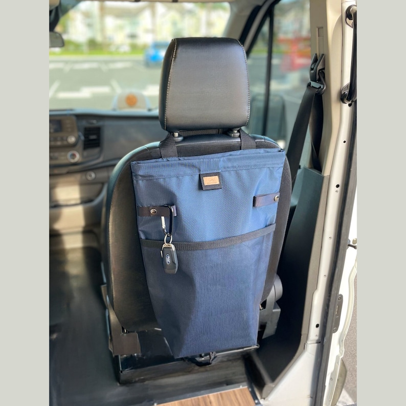 Trash Bag Seat back storage bag campervan accessories van trash bag van laundry bag truck storage van conversion gift image 2