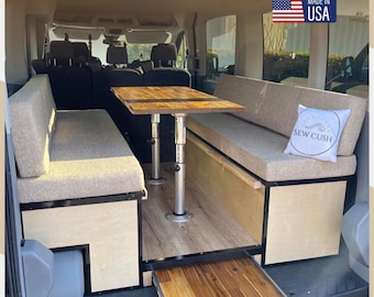 Custom Campervan Cushions: Van Life RV Dinette Cushion Covers