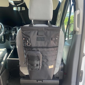 Seatback bag for gear and storage hiking bag campervan campervan accessory van storage road trip vehicle organizer van life gift #vanlife