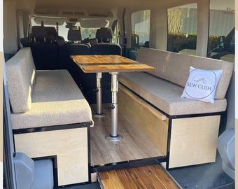 Cushions for Campers Van Cushions RV Dinette Cushions Trailer cushions Van Conversion Truck camper cushions Replacement  Camper Cushions