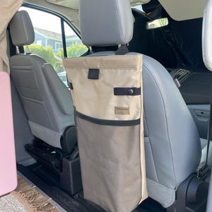 Trash Bag Seat back storage bag campervan accessories van trash bag van laundry bag truck storage van conversion gift Khaki