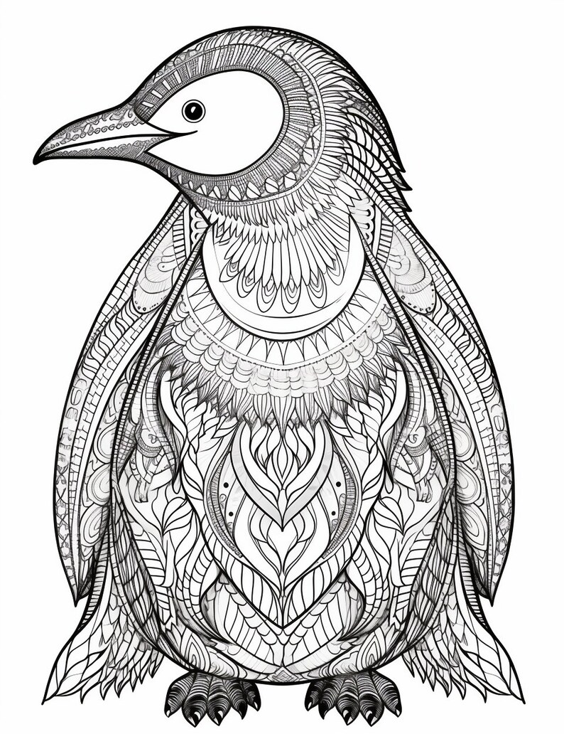 Printable Mandala Art Printable Mandala Animal Coloring Book - Etsy