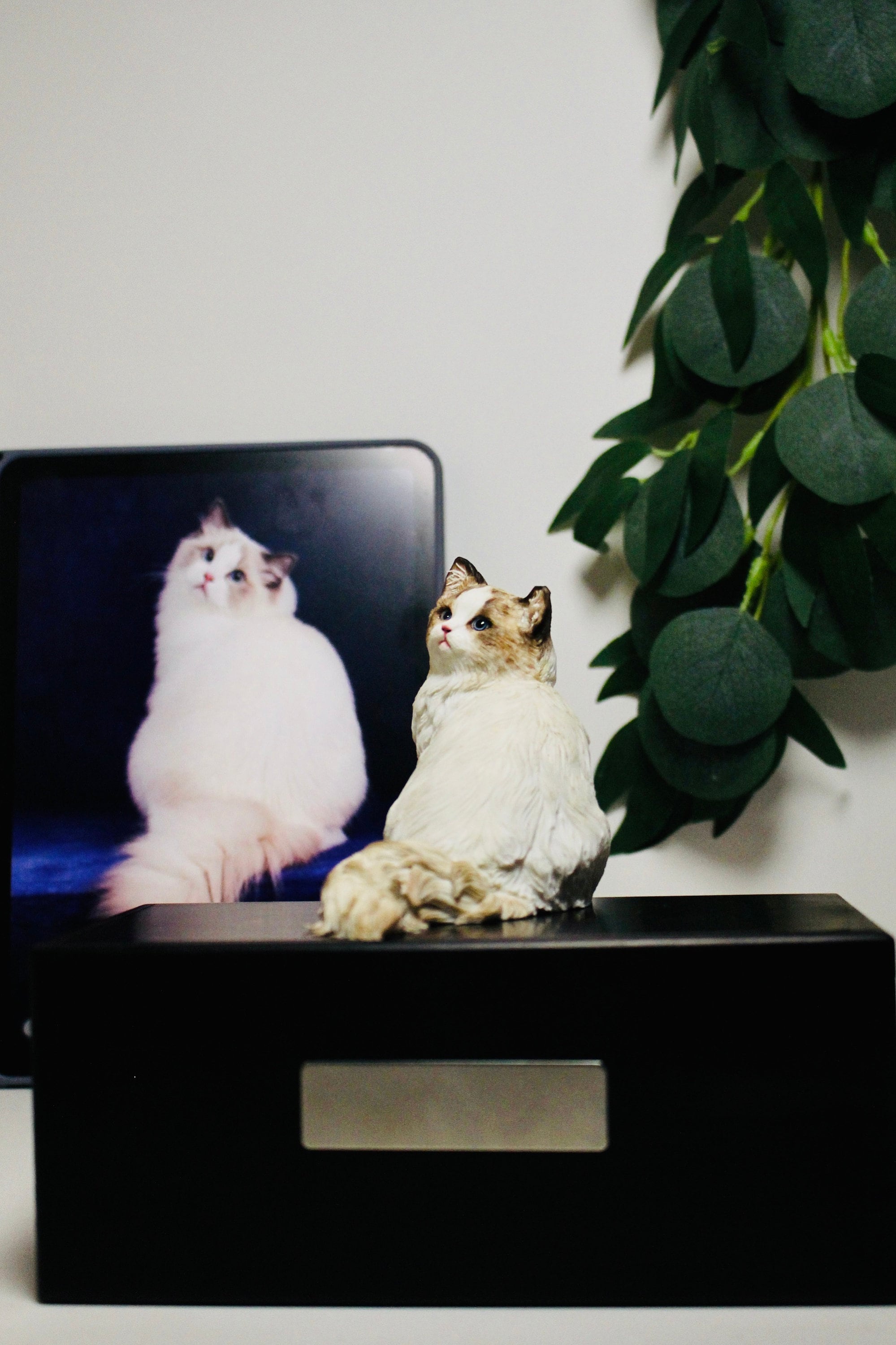 Custom Cat Sculpture, Handmade Cat Figurine, Personalized Polymer Clay ...