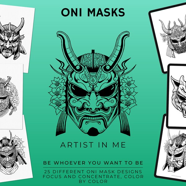 Oni Mask - Etsy