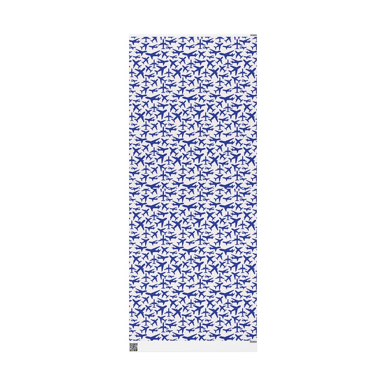 UNITED Blue Wrapping Paper, Airplane Pattern, Aviation Pilot Flight Attendant Travel Pattern, Gift Wrap Roll, Craft Paper, United Airlines image 5