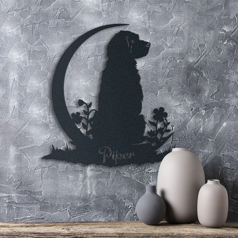 Handcrafted Dog Metal Wall Art, Stunning Goldendoodle Gift for Home