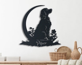 Handcrafted Cocker Spaniel Metal Wall Art: Dog Lover Gift