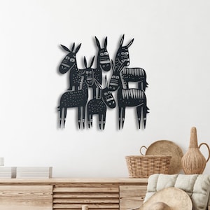 Hilarious Donkey Metal Wall Art – Perfect for Donkey Lovers – Farmhouse Gift Idea