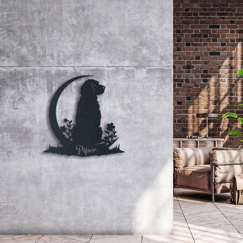 Handcrafted Dog Metal Wall Art, Stunning Goldendoodle Gift for Home