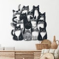 Funny Cats Metal Wall Art: Whimsical Feline Decor product logo