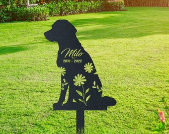 Anatolian Shepherd Metal Stake – Custom Dog Memorial for Yard or Garden