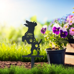 Jack Russell Terrier Memorial Garden Stake, Handcrafted Dog Sympathy Gift